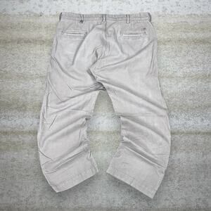 Vintage Y2K Life Khakis Corduroy Pants 36x29 Baggy Wide Leg Fit Tan Cotton